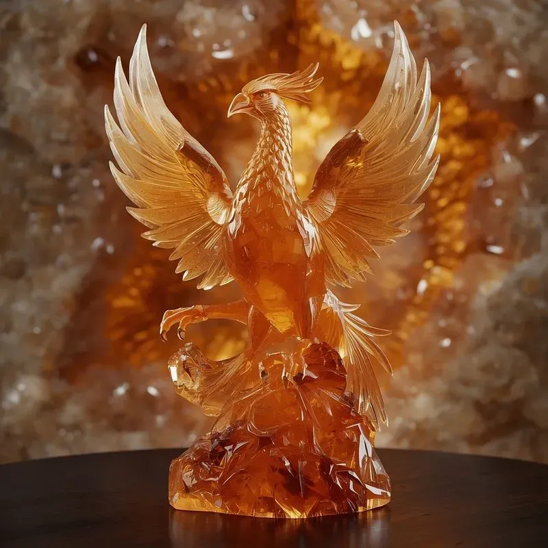 Luxury 3D Carved Crystal Mythical Sculptures