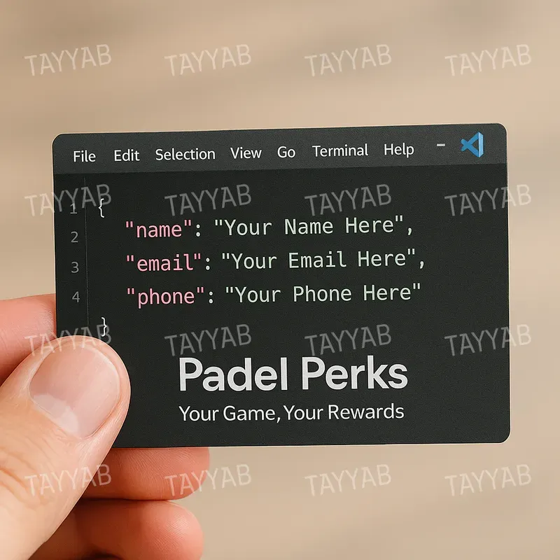 Json Format Business Cards