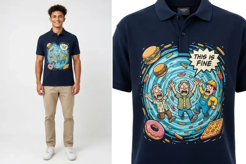 Situation Comedy Tee Polo Mockups