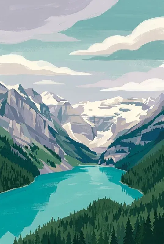 Midcentury Gouache Travel Paintings