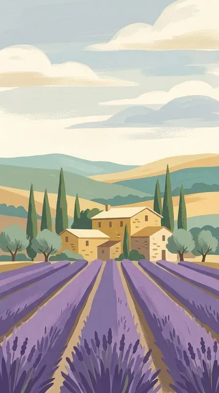 Midcentury Gouache Travel Paintings