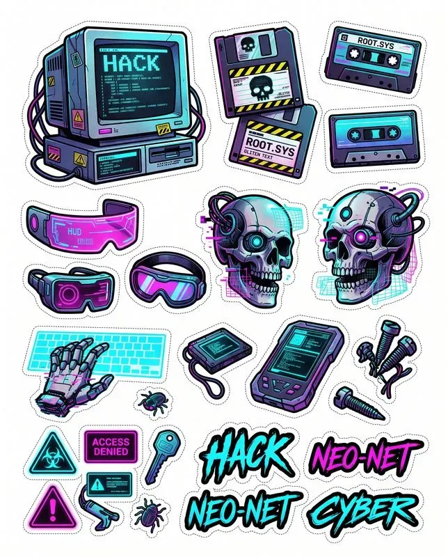 Aesthetic Diecut Sticker Sheet Kits