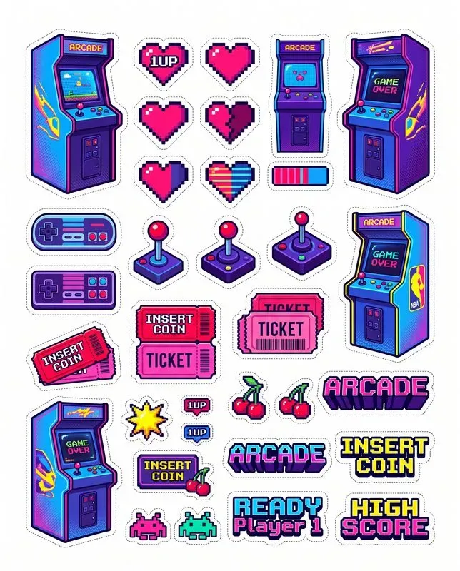 Aesthetic Diecut Sticker Sheet Kits