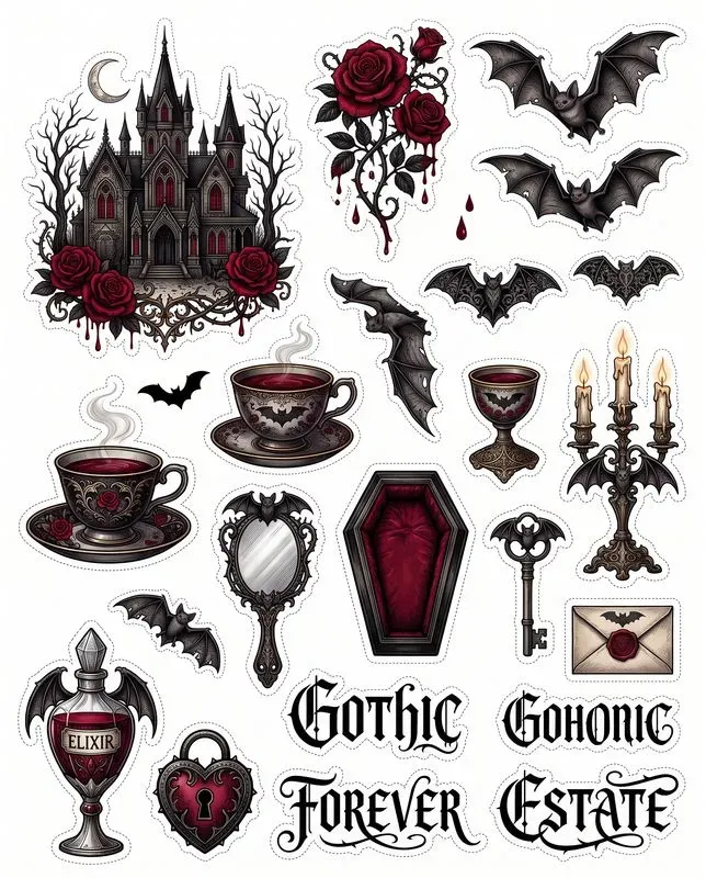 Aesthetic Diecut Sticker Sheet Kits