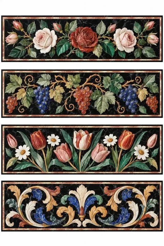 Florentine Pietra Dura Panel Sheets