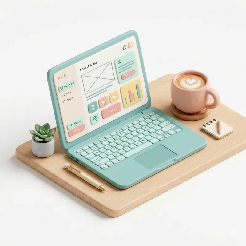 3D Isometric UI Assets