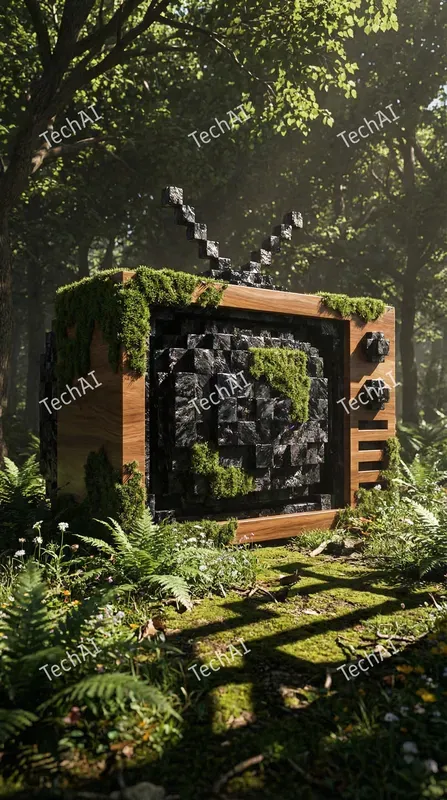 Organic Voxel Nature Sculptures