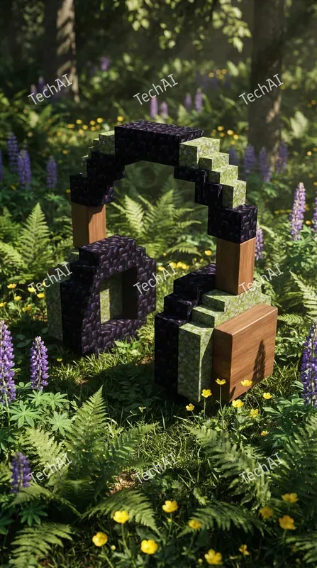 Organic Voxel Nature Sculptures