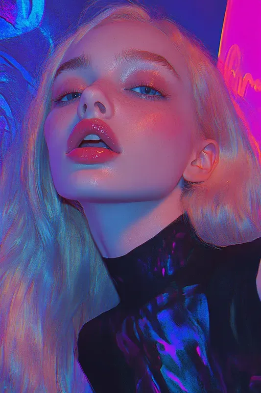 Futuristic Retro Style Portraits