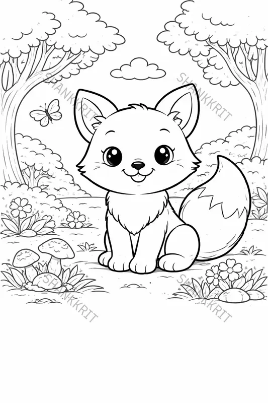 Black White Coloring Book Line Art Pros