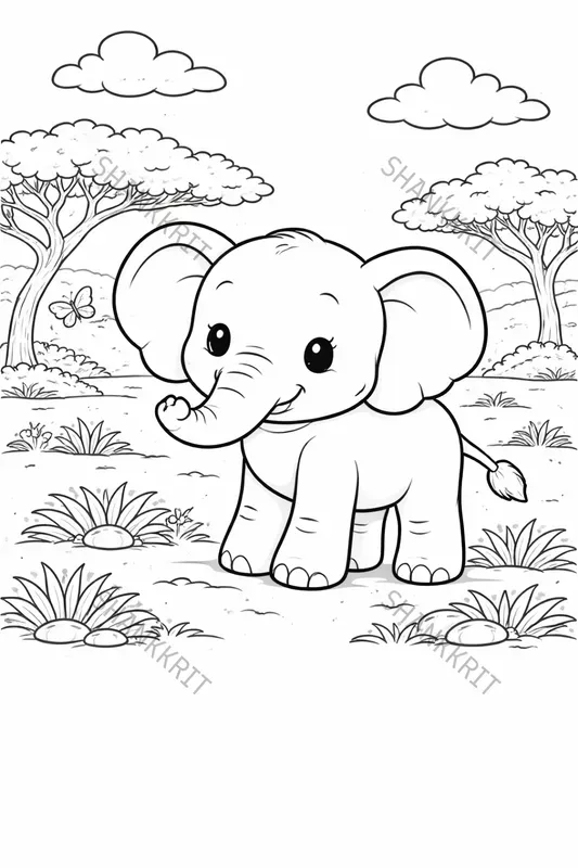 Black White Coloring Book Line Art Pros