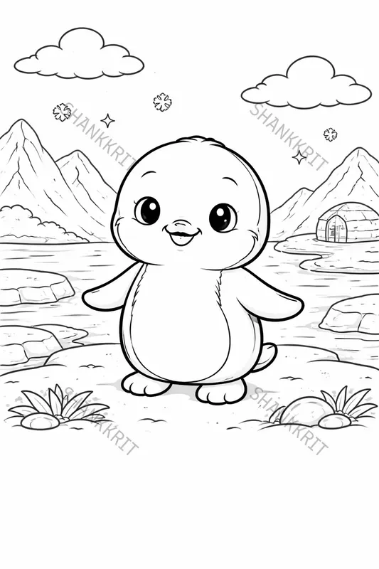 Black White Coloring Book Line Art Pros