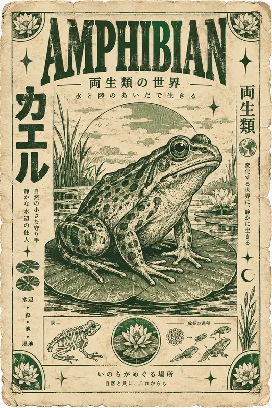 Vintage Botanical Risograph Posters
