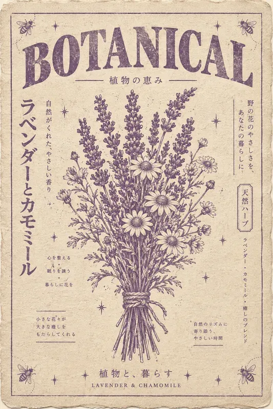 Vintage Botanical Risograph Posters