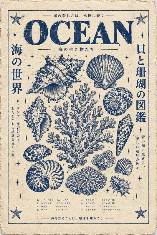 Vintage Botanical Risograph Posters