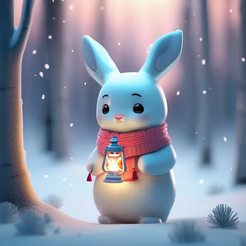 Labubu 3d Winter Vinyl Toy Scenes
