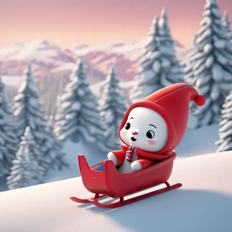 Labubu 3d Winter Vinyl Toy Scenes