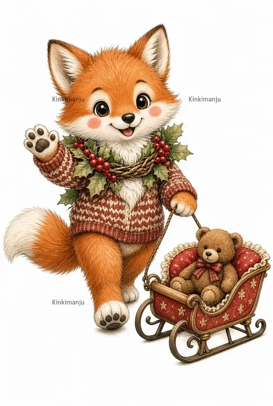Cute Christmas Kids Clipart 100 Packs
