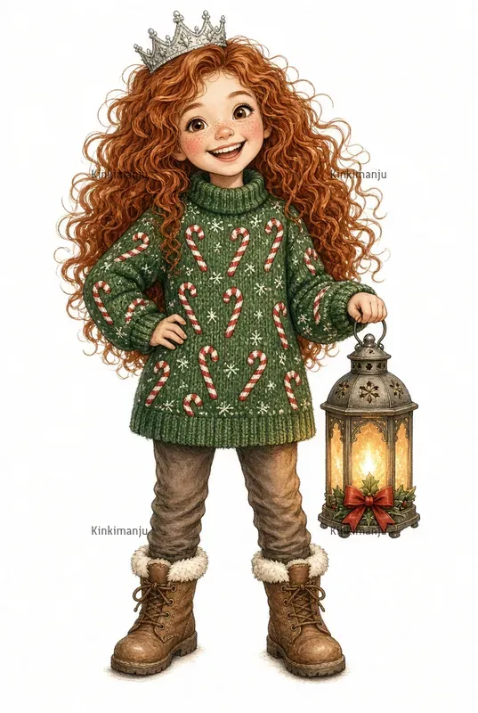 Cute Christmas Kids Clipart 100 Packs