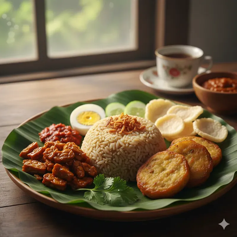 Indonesian Breakfast Stock Photos