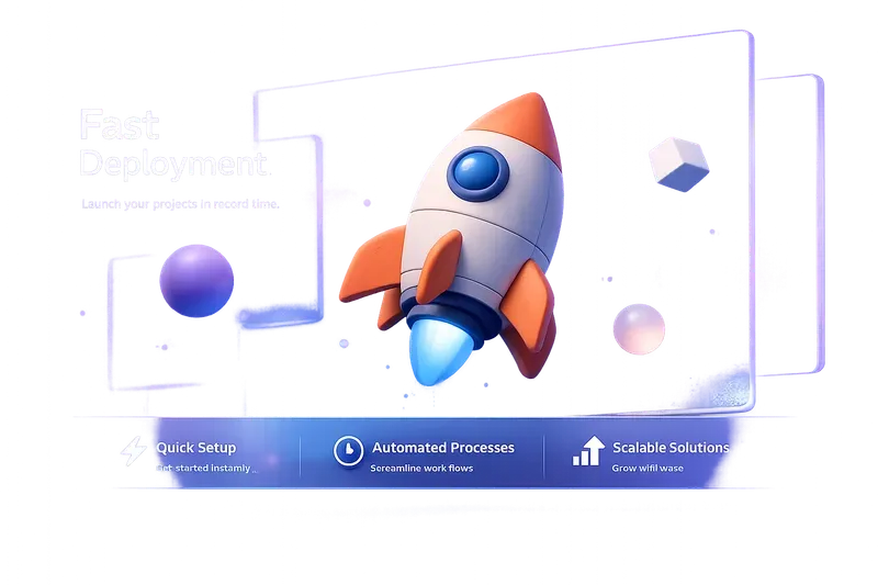 Modern 3D Saas UI Feature Cards Designs