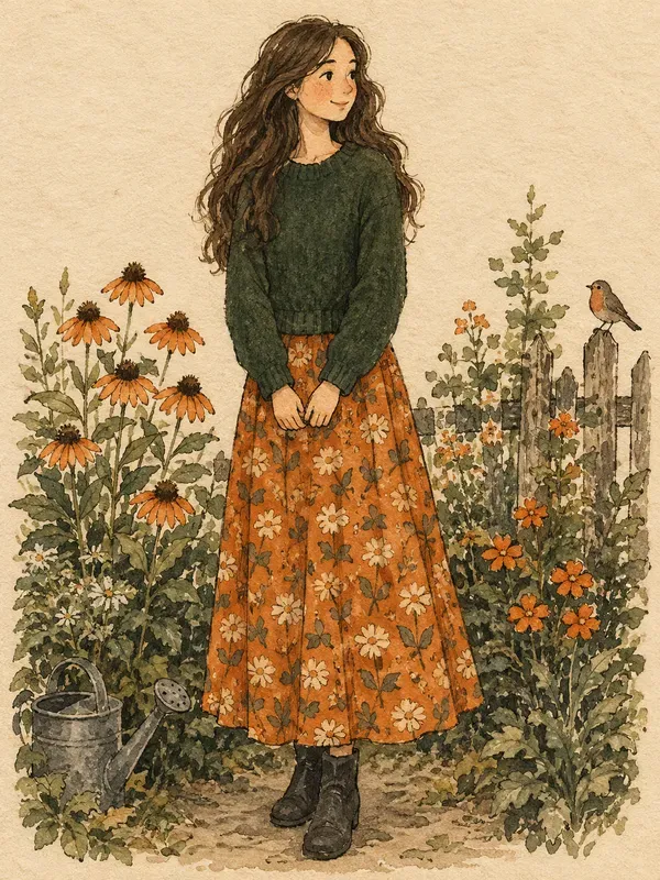 Vintage Watercolor Ink Storybook Art