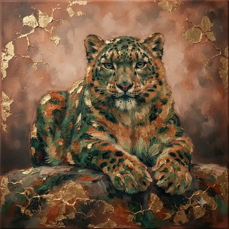 Gold Leaf Oil Paintings