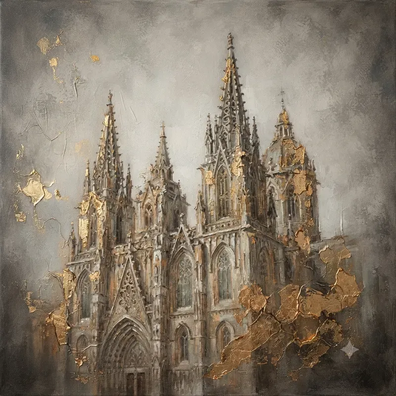 Gold Leaf Oil Paintings