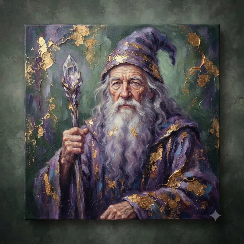 Gold Leaf Oil Paintings