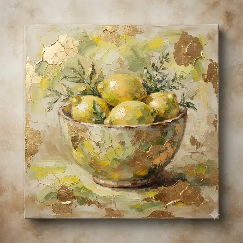 Gold Leaf Oil Paintings