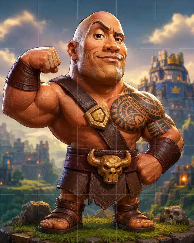 Clash Of Clans Style Portrait Art
