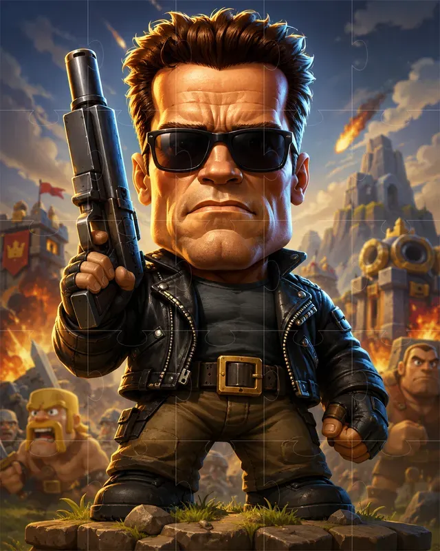 Clash Of Clans Style Portrait Art