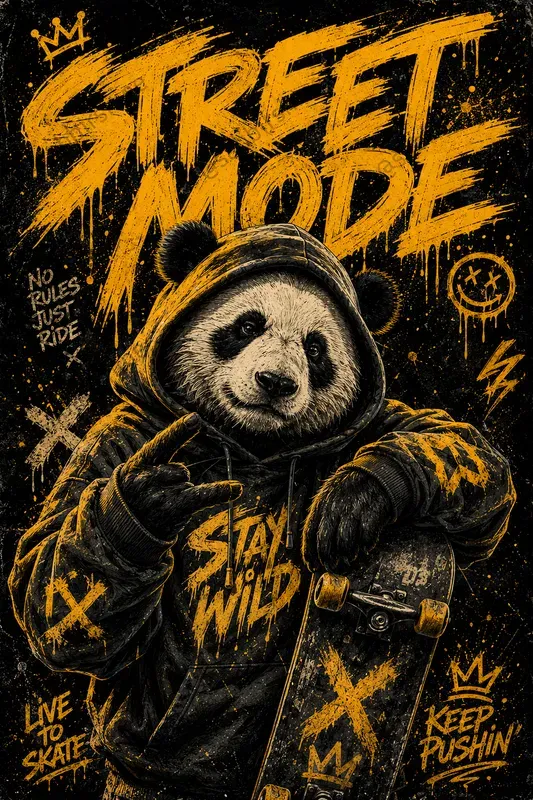 Retro Urban Graffiti Poster Generator