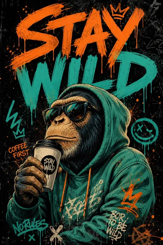 Retro Urban Graffiti Poster Generator