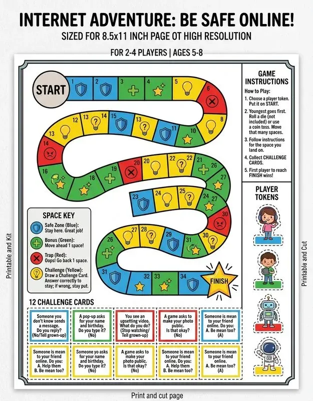 Cybersecurity Board Game Printables