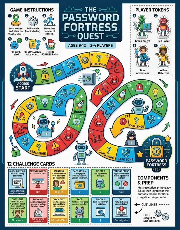 Cybersecurity Board Game Printables