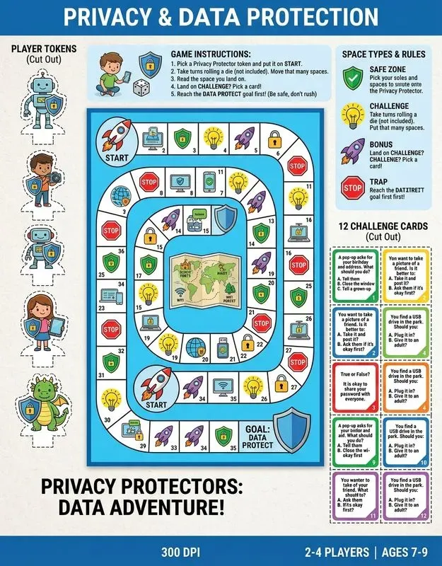 Cybersecurity Board Game Printables