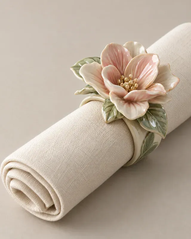 Sculptural Table Napkin Rings