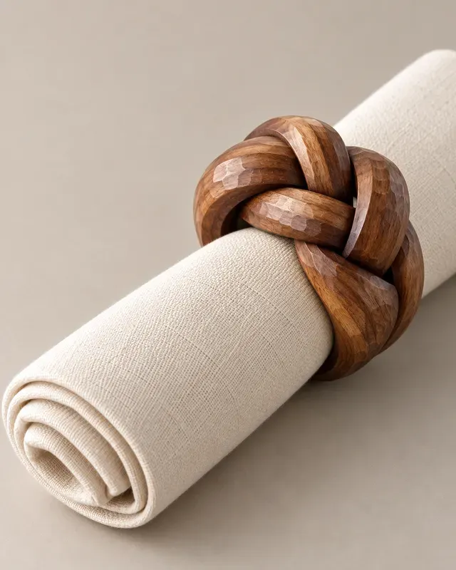 Sculptural Table Napkin Rings