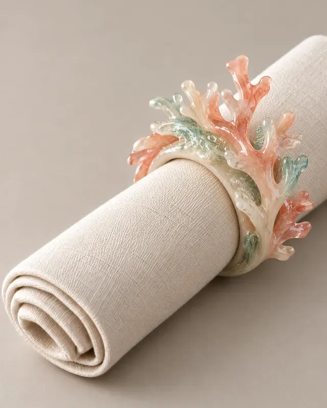 Sculptural Table Napkin Rings