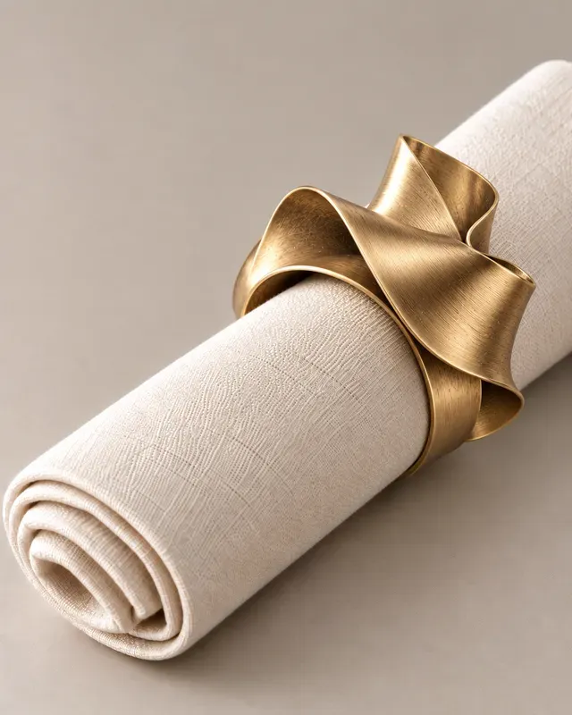 Sculptural Table Napkin Rings