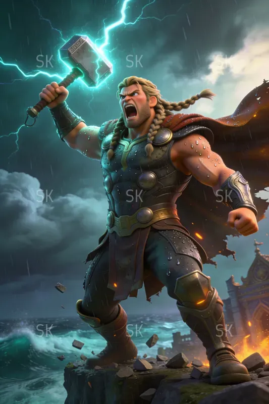 Cinematic 3d Animated Comic Characters