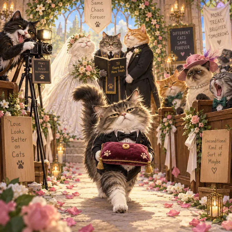 Cat Wedding Chaos