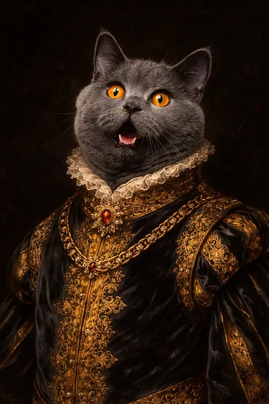 Custom Royal Pet Portraits