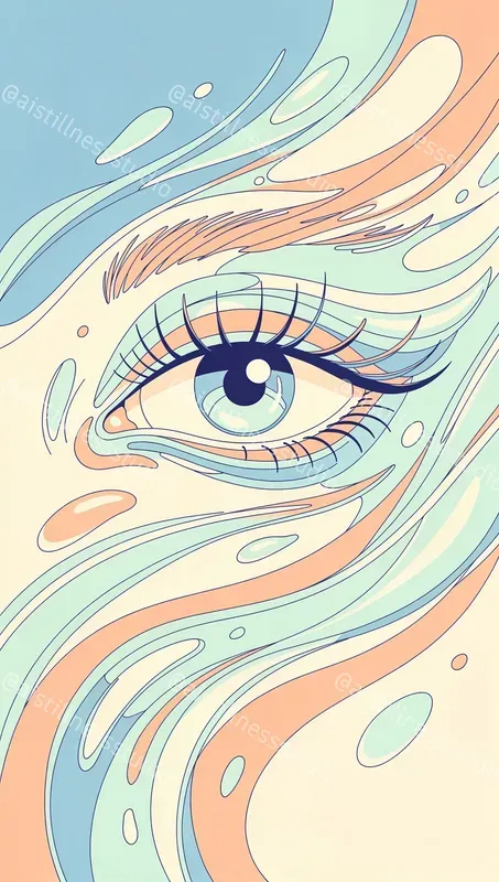 Liquid Psychedelic Line Illustrations