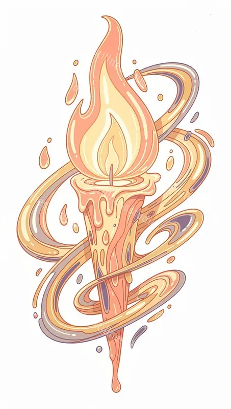 Liquid Psychedelic Line Illustrations