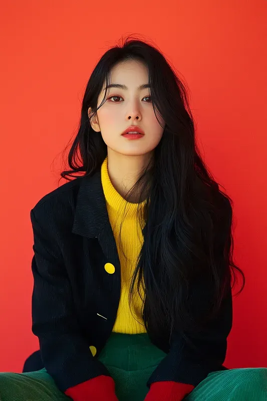 Realistic Minimal Studio Portrait Photos