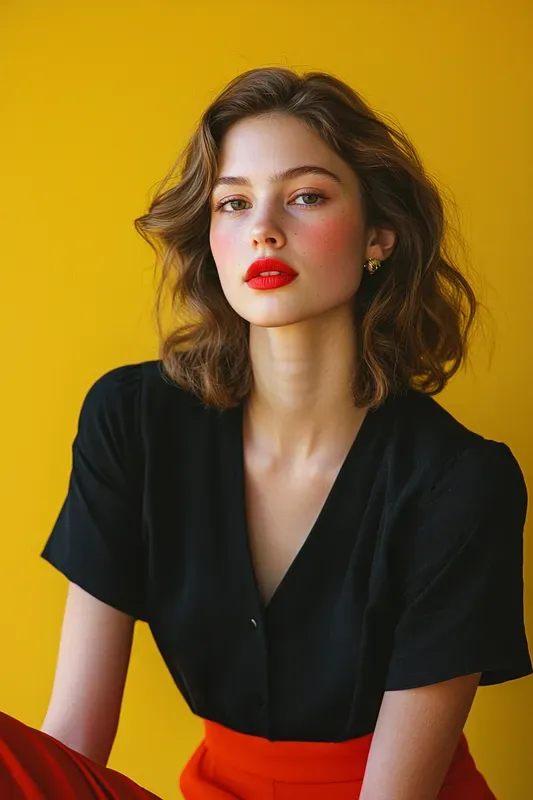 Realistic Minimal Studio Portrait Photos