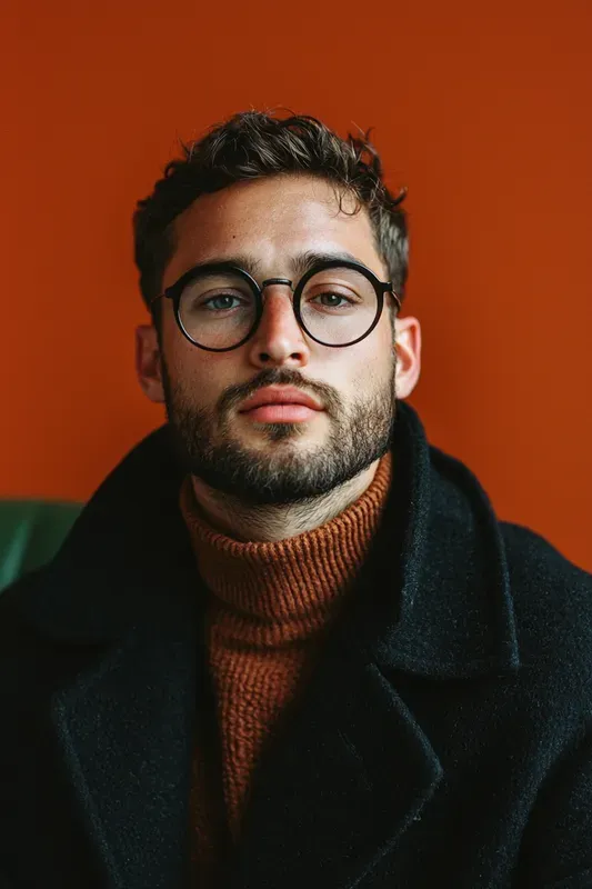 Realistic Minimal Studio Portrait Photos
