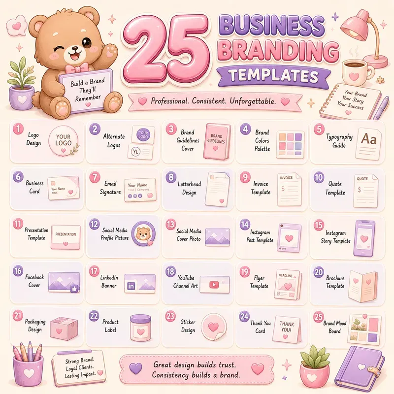 Cute Pastel Infographic Packs